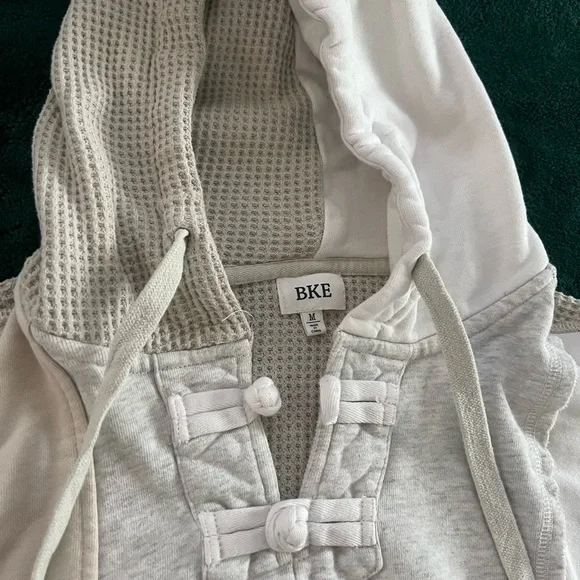 BKE Textured Knit Sweater in Cream - Picture 1 of 6